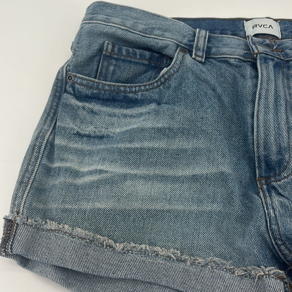 UEC RVCA high rise denim shirts size 28 - Picture 3 of 11